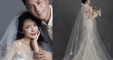 杜淳王灿夫妻合体拍婚纱大片 婚纱造型太美太仙了