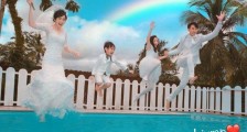 吴尊林丽吟婚纱照曝光 被挽起头发的林丽吟美哭了