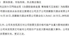 青海春天因酒5连涨停?  2020上半年酒水业务亏损1086万