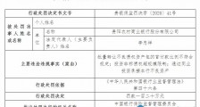 贵阳农商行一日收22张罚单 被罚605万两任行长均在列