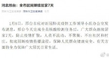 邢台市应对新冠肺炎疫情工作领导小组办公室发布消息:全市居民继续居家7天