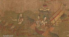 中国最早的文学作品插图 《洛神赋图》是东晋顾恺之的画作