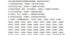 中国铁路北京局发布通知:29日京津城际59趟列车停运