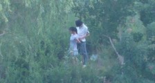 实拍新医大厚博学院鲤鱼山大学生野战门