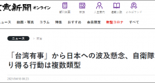 日媒脑补:出动自卫队,帮美国"保卫台湾"