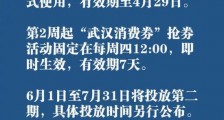 武汉将发放5亿元消费券 发放对象是谁?具体如何发放?