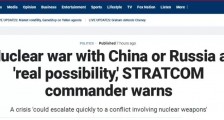 美司令发出核战争警告,事关中俄美!