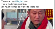 真正的维吾尔族眼泪",感动推特网民