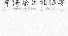 幸得余生相临安